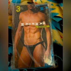 ❤️SALE❤️Papi Stretch Jock Strap 🥷3 pair Size L